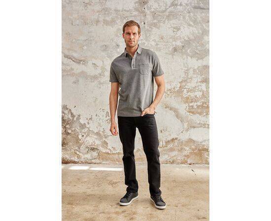 Polo Neck Short Sleeve T-Shirt with Pocket