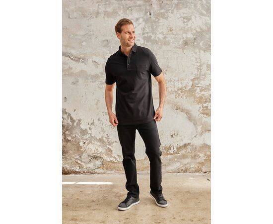 Polo Neck Short Sleeve T-Shirt with Pocket