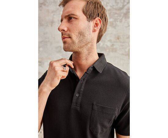 Polo Neck Short Sleeve T-Shirt with Pocket