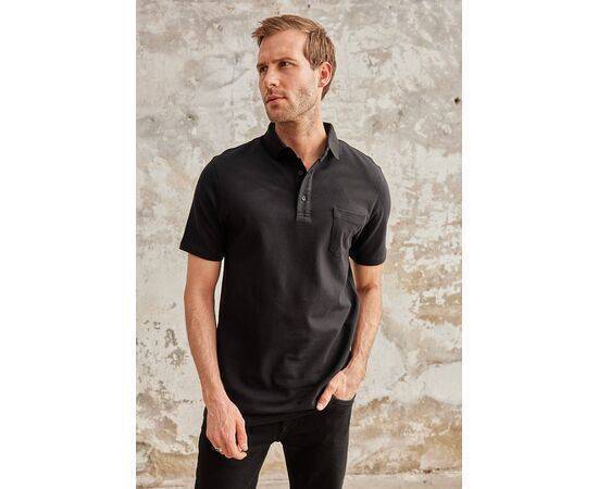 Polo Neck Short Sleeve T-Shirt with Pocket