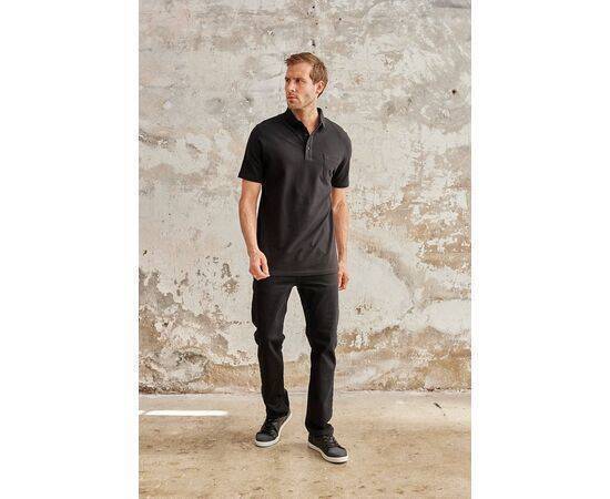 Polo Neck Short Sleeve T-Shirt with Pocket