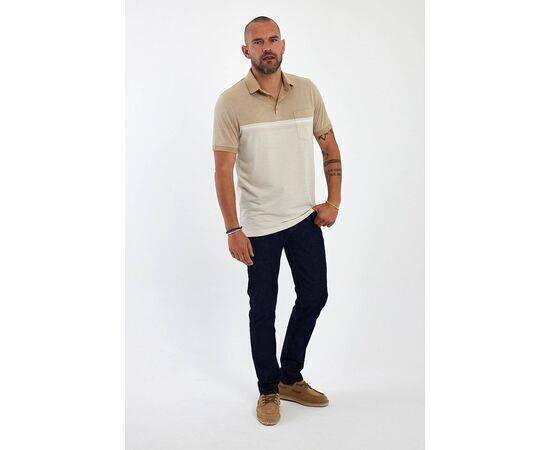 Polo Neck Short Sleeve T-shirt with Pocket