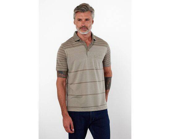 Polo Collar Short Sleeve T-Shirt with Pockets