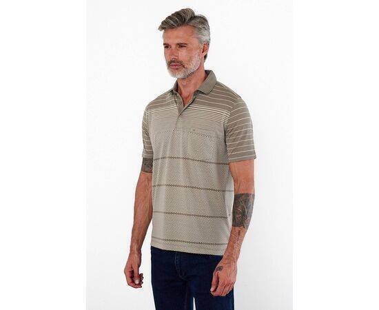 Polo Collar Short Sleeve T-Shirt with Pockets