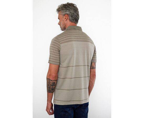 Polo Collar Short Sleeve T-Shirt with Pockets