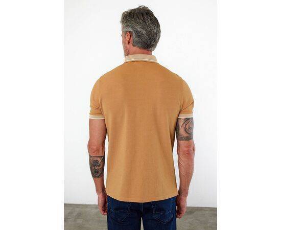 Polo Collar Short Sleeve T-Shirt with Pockets