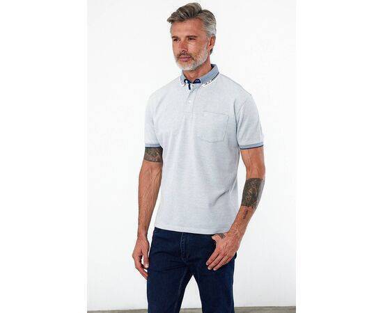 Polo Collar Short Sleeve T-Shirt with Pockets