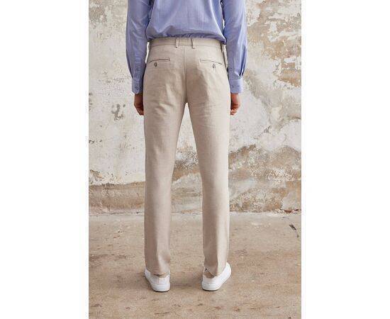 Linen Chino Trousers with Side Pockets