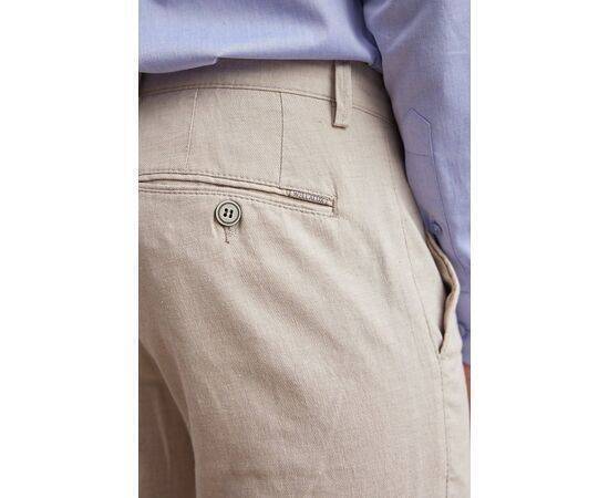 Linen Chino Trousers with Side Pockets