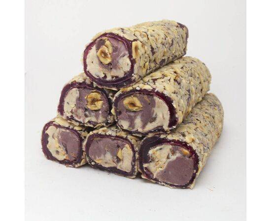 Mevlana  - Bazaar Blackberry Cream Wrap With Filo Hazelnuts Turkish Delight 1000 Gr