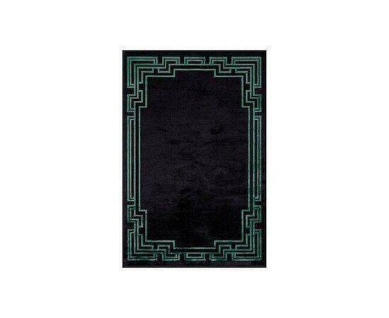 MEVLANA BAZAAR 6 METER WOOL-SILK BLEND CARPET GREEN