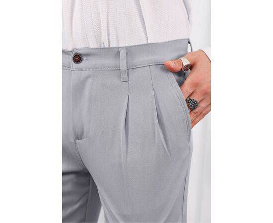 Pleated Seasonal Lycra Fabric Trousers