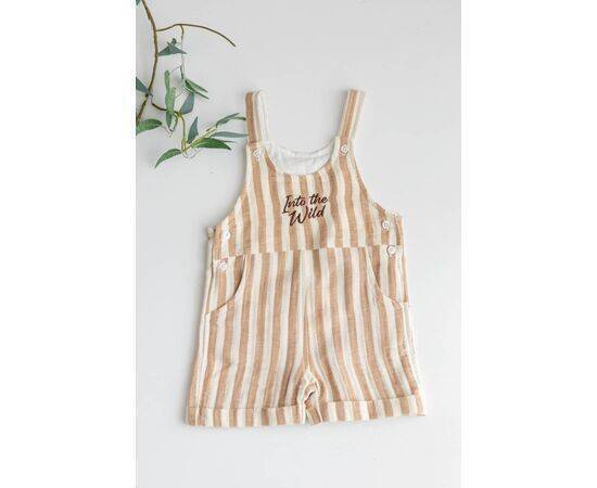 Striped Muslin Salopet for Baby Boys