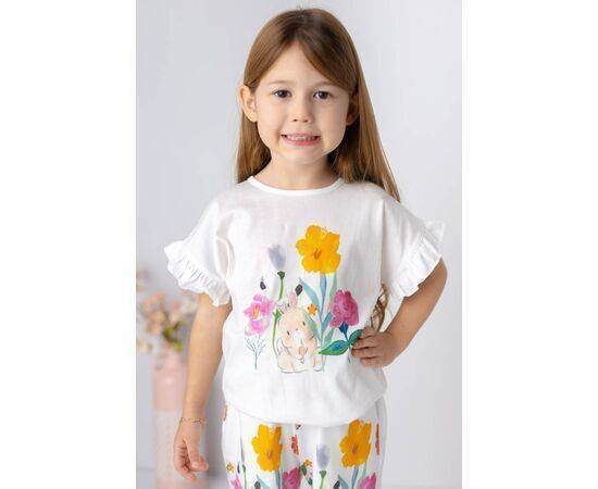 Flower Patterned Short & T-Shirt Set for Baby Girls