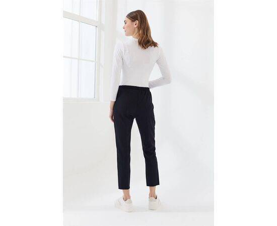 Elastic Waist Trousers with Pockets