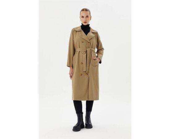 Double-breasted Baby Neck Trench Coat