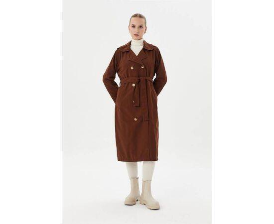 Double-breasted Baby Neck Trench Coat