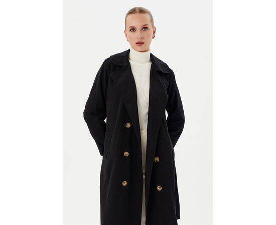 Double-breasted Baby Neck Trench Coat