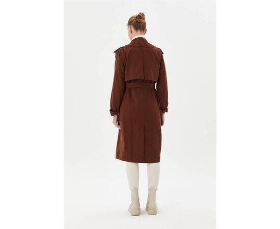 False Sleeve Double Breasted Trench Coat